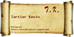 Tartler Kevin névjegykártya